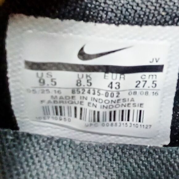 Nike FS Lite Run 4 Men’s Black Running Athletic Shoes  Size 9.5 - Picture 8 of 8